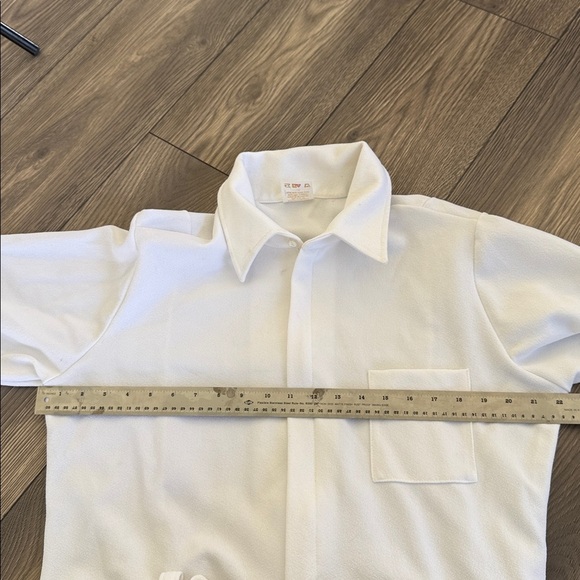 Vintage Levoys White Polyester Jumpsuit, Large - Picture 10 of 12